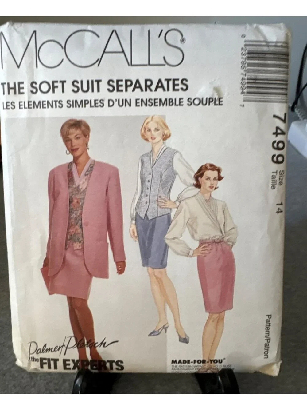 McCalls 7499 Suit Separates Sewing Pattern Size 14 Uncut 1995 Vintage
